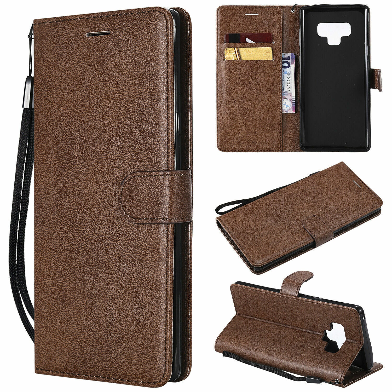 Leather Folio Wallet Case for Samsung Galaxy Note 9 Leather Folio Wallet Case for Samsung Galaxy Note 9